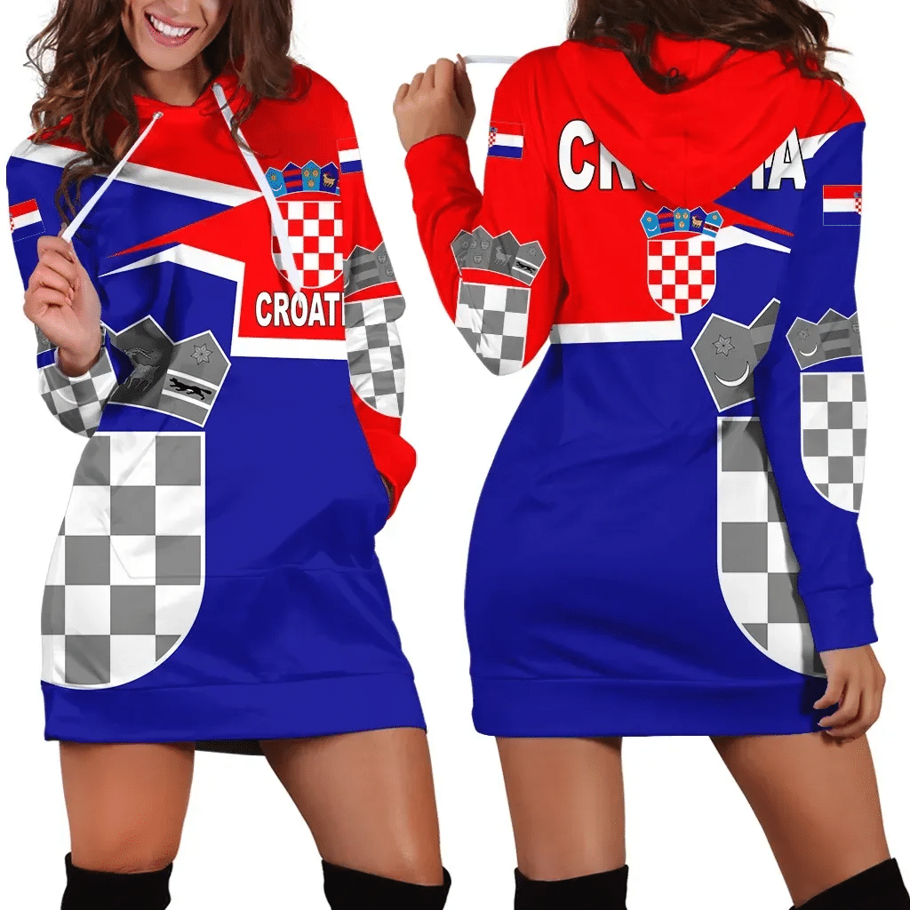 Croatia Hoodie Dress Coat Of Arms New Style