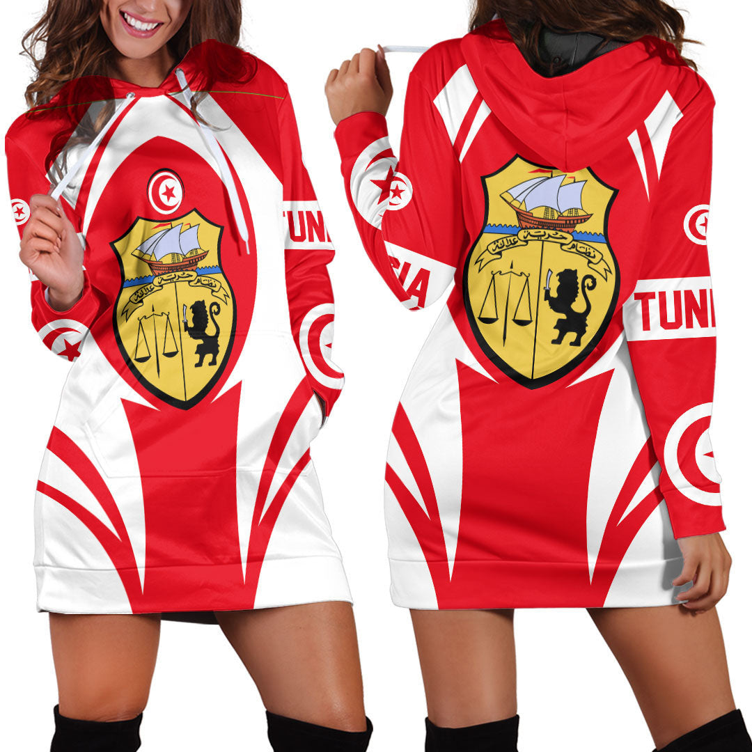 Clothing Tunisia Action Flag Hoodie Dress