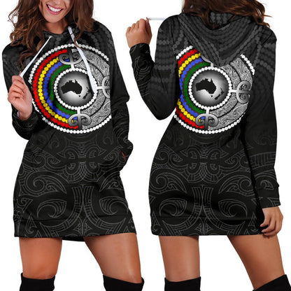 Aotearoa Aboriginal Hoodie Dress