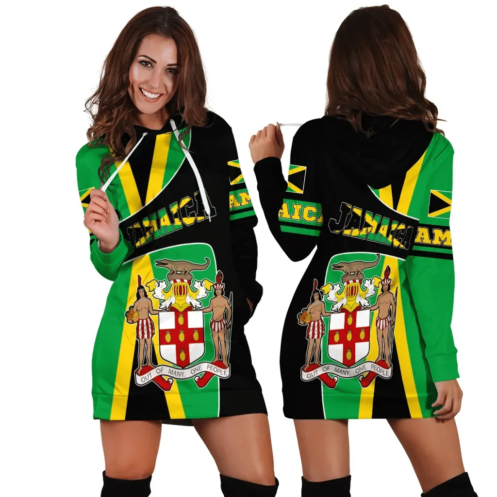 Jamaica Hoodie Dress Coat of Arms
