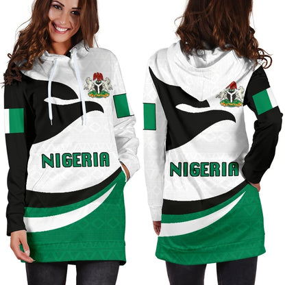 Nigeria Women Hoodie Dress Proud Version K4