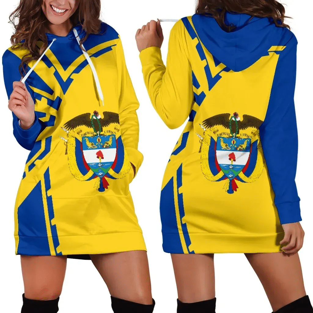 Colombia Hoodie Dress Premium Style Th5