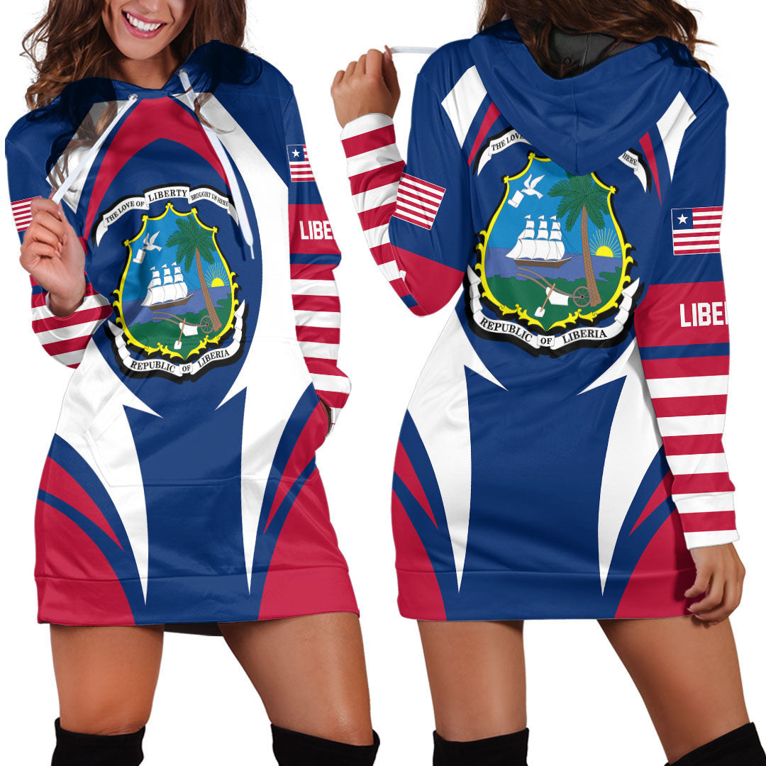 Clothing Liberia Action Flag Hoodie Dress