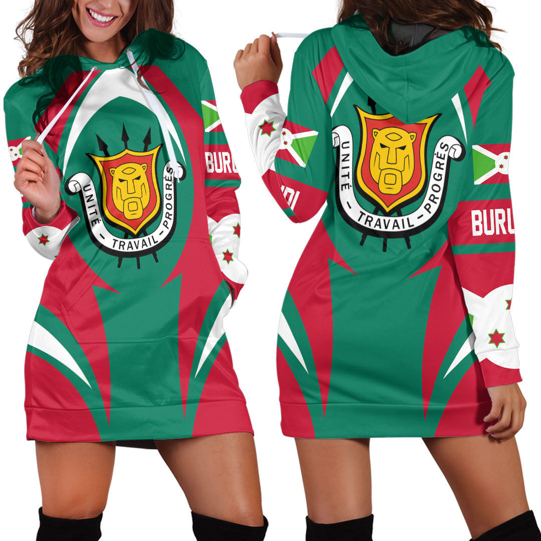 Clothing Burundi Action Flag Hoodie Dress