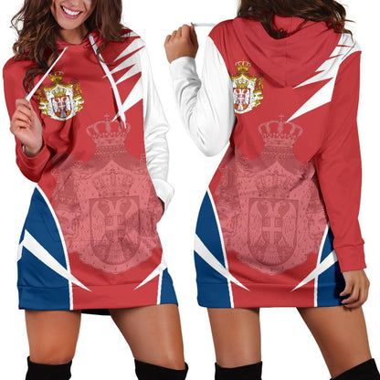 Serbia Hoodie Dress Active Women