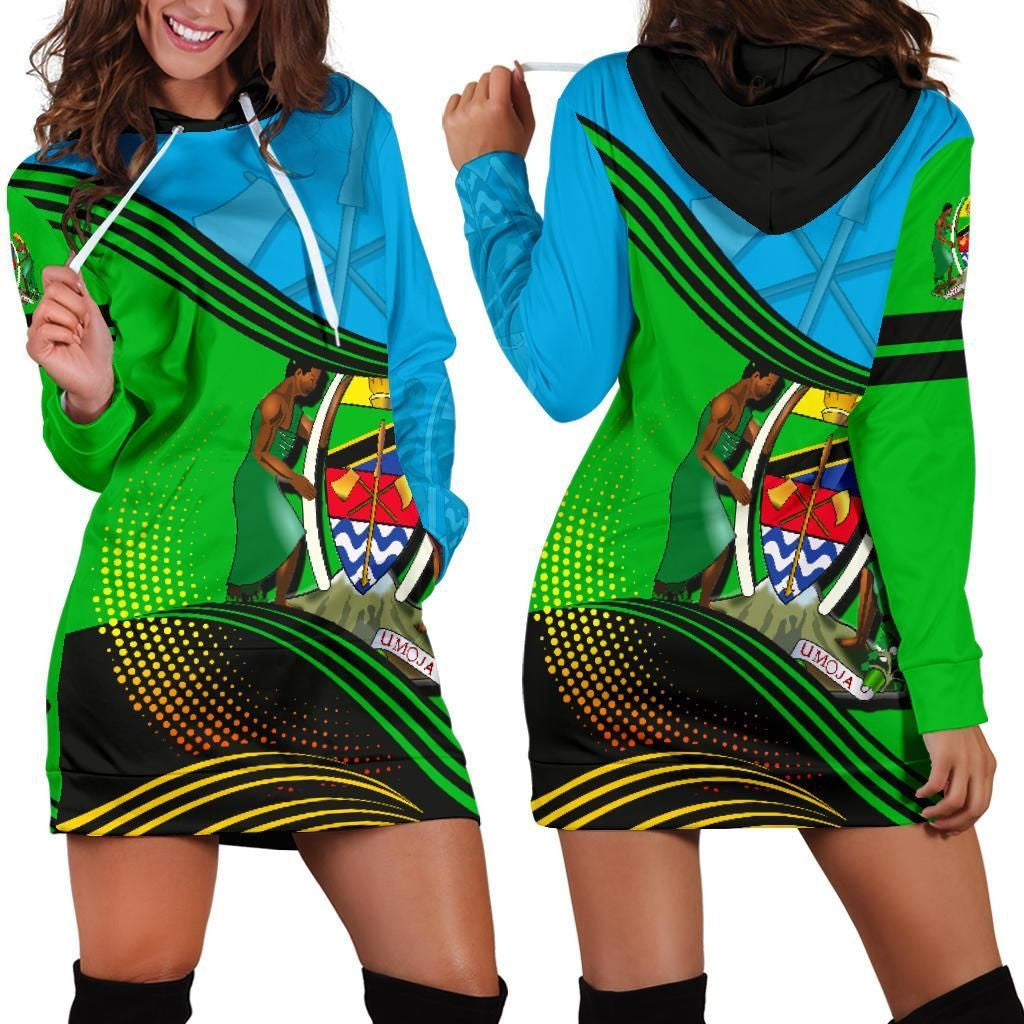 Tanzania Hoodie Dress Fall In The Wave K7