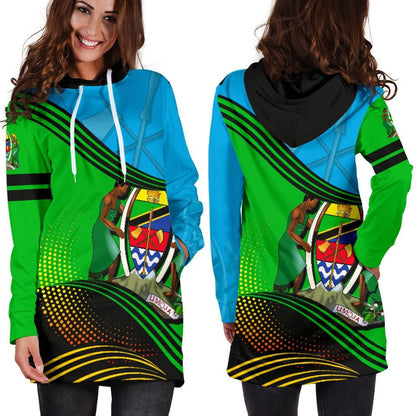 Tanzania Hoodie Dress Fall In The Wave K7