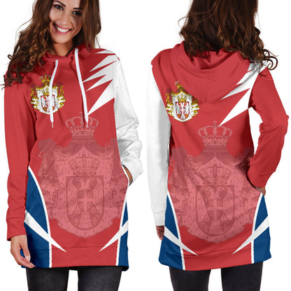 Serbia Hoodie Dress Active Women
