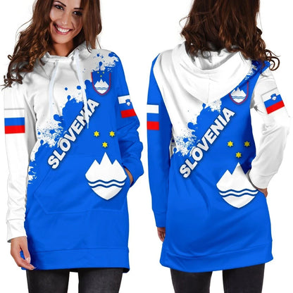 Slovenia Women Hoodie Dress Mount Triglav Version