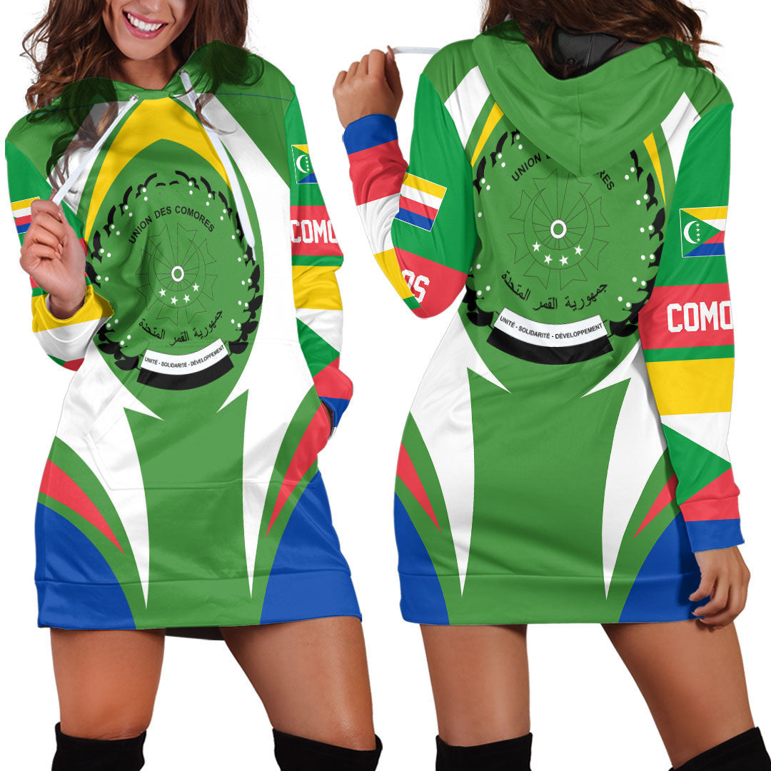 Clothing Comoros Action Flag Hoodie Dress
