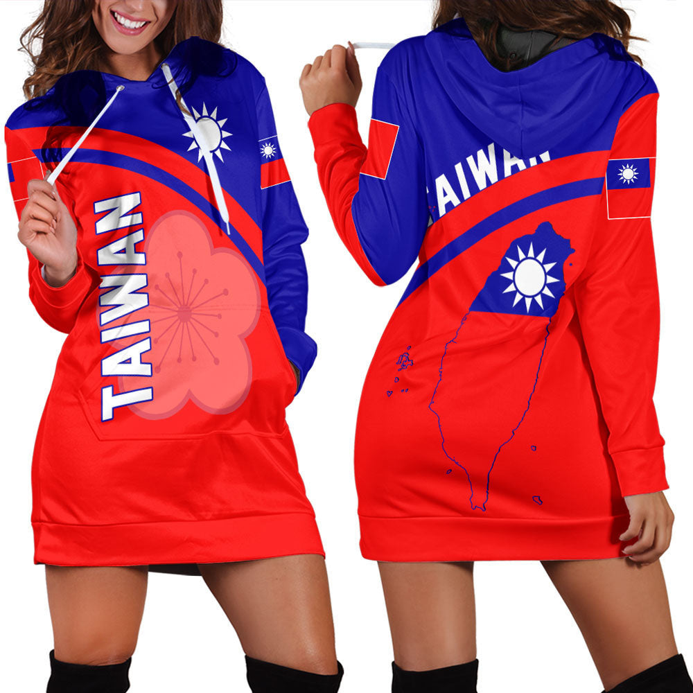 Clothing Taiwan Curve Style Hoodie Dress