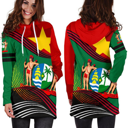 Suriname Hoodie Dress Fall In The Wave K7