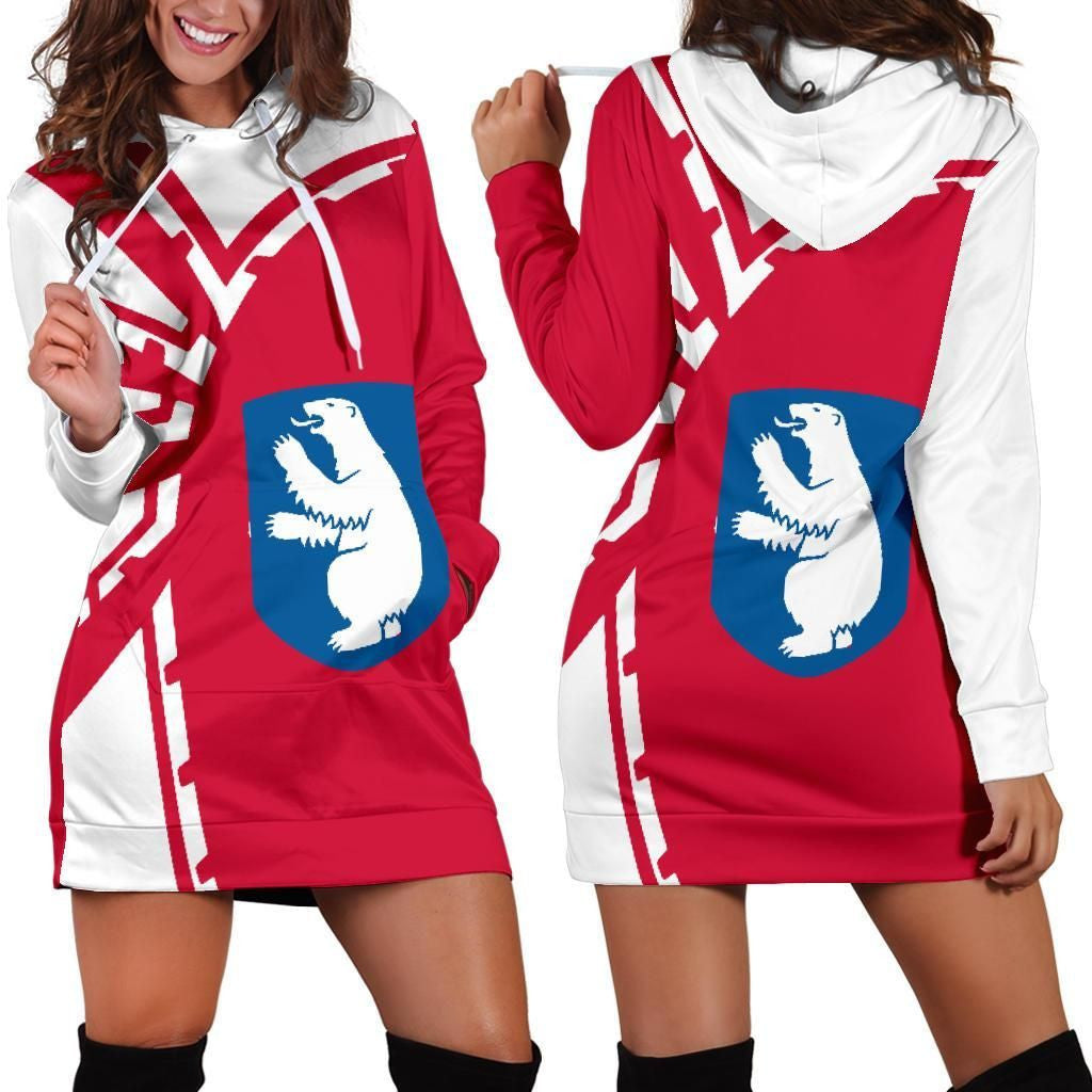 Greenland Hoodie Dress Premium Style Th5