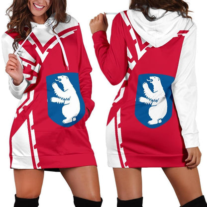 Greenland Hoodie Dress Premium Style Th5