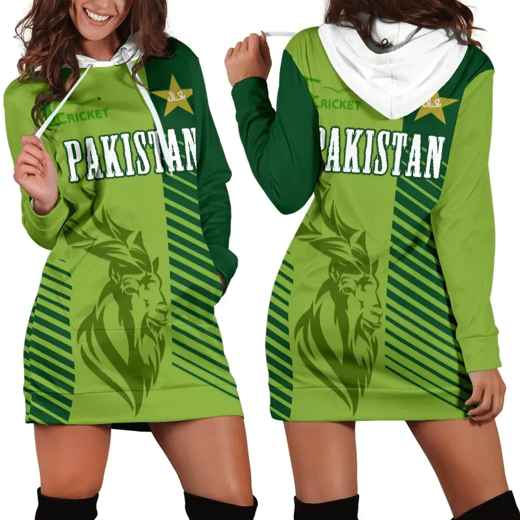 Pakistan Cricket Women's Hoodie Dress Markhor