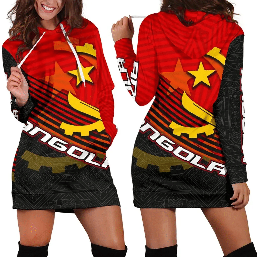 Angola Women's Hoodie Dress Coat of Arms New Release