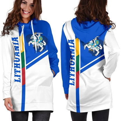 Lithuania Hoodie Dress Vytis Lietuva K4