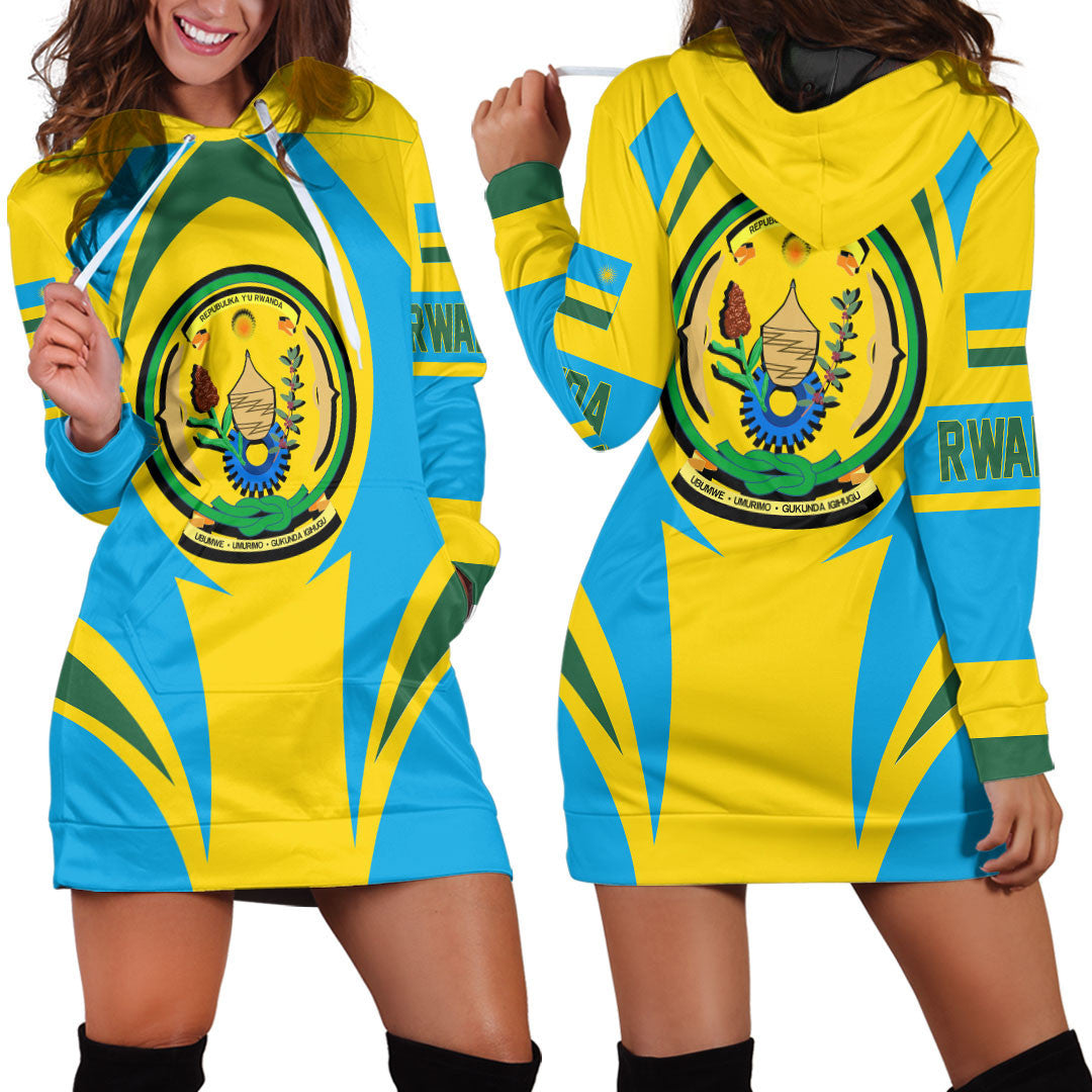 Clothing Rwanda Action Flag Hoodie Dress