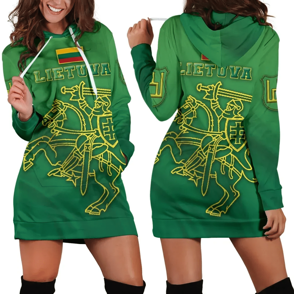 Lithuania Vytis Columns of Gediminas Women Hoodie Dress K8