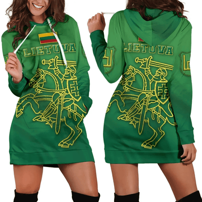 Lithuania Vytis Columns of Gediminas Women Hoodie Dress K8