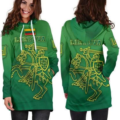 Lithuania Vytis Columns of Gediminas Women Hoodie Dress K8