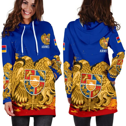 Armenia Women's Hoodie Dress Armenia Blue