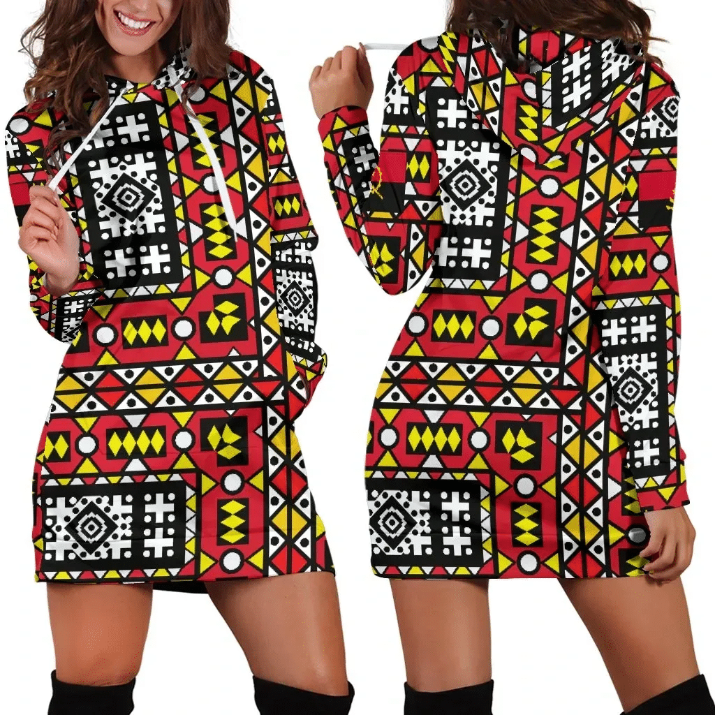 Angolan Samakaka Hoodie Dress