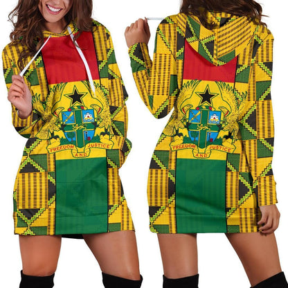 Ghana Hoodie Dress Kente Cloth TH5