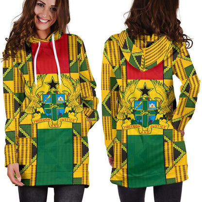 Ghana Hoodie Dress Kente Cloth TH5