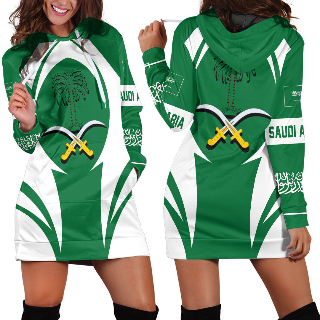 Clothing Saudi Arabia Action Flag Hoodie Dress
