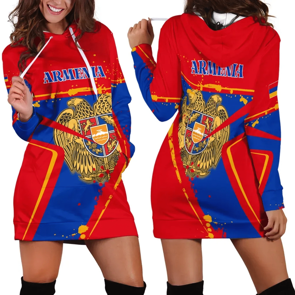 Armenia Women's Hoodie Dress The Pride of Armenia B