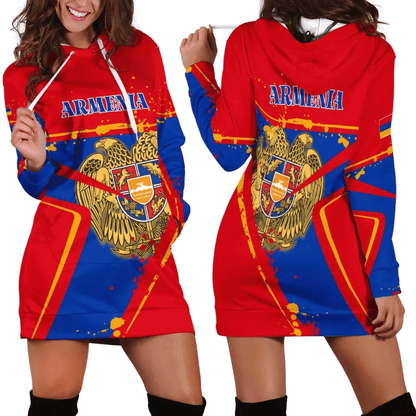 Armenia Women's Hoodie Dress The Pride of Armenia B