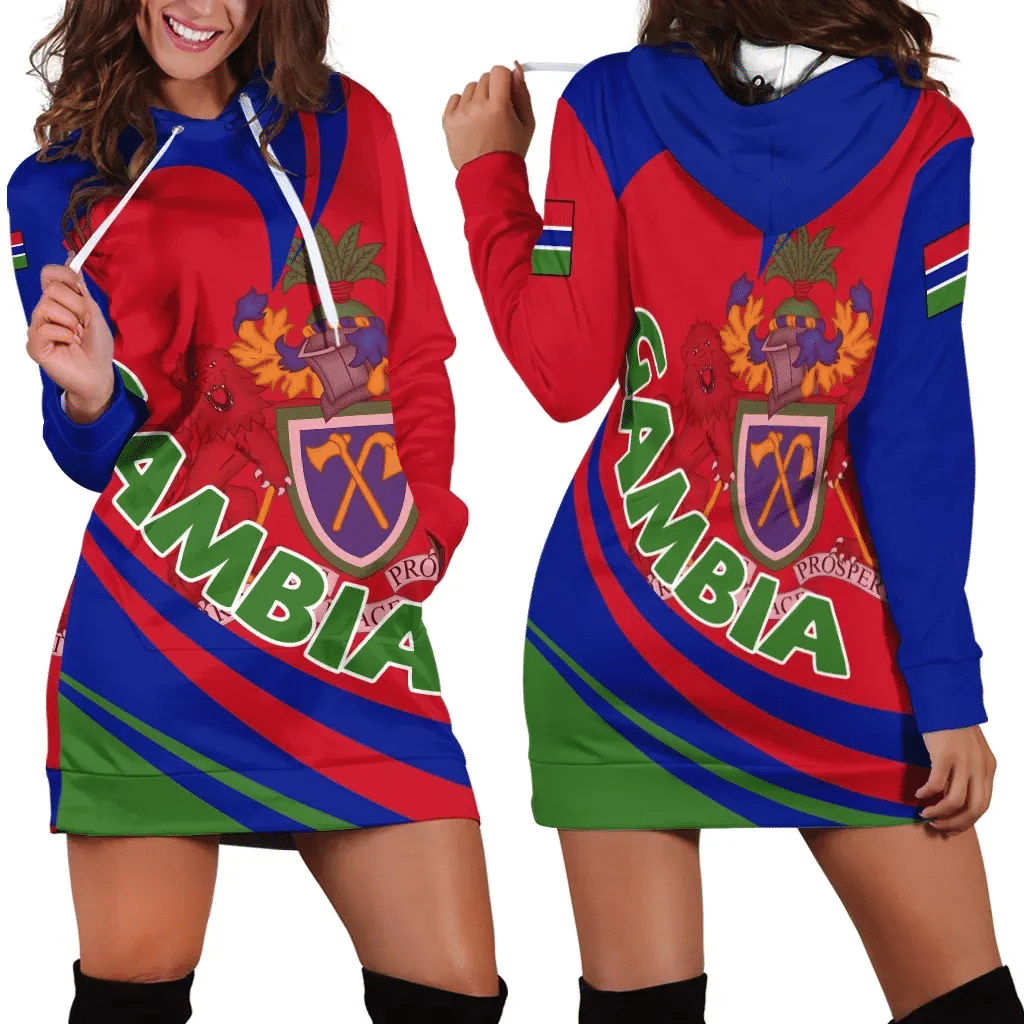 Gambia Hoodie Dress Lattar