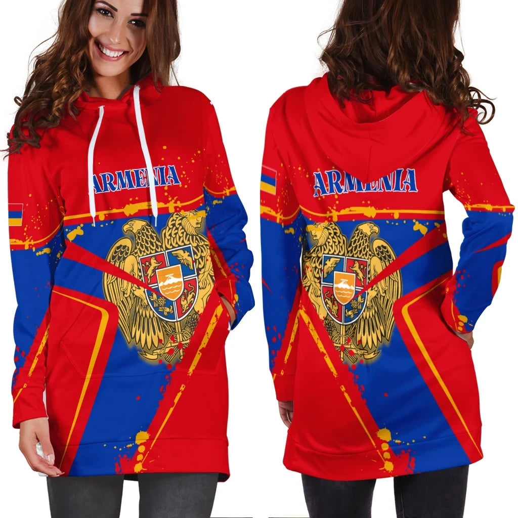 Armenia Women's Hoodie Dress The Pride of Armenia B