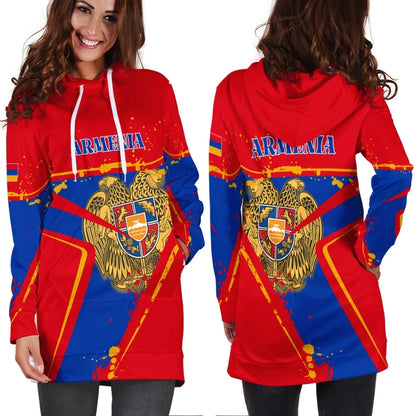 Armenia Women's Hoodie Dress The Pride of Armenia B