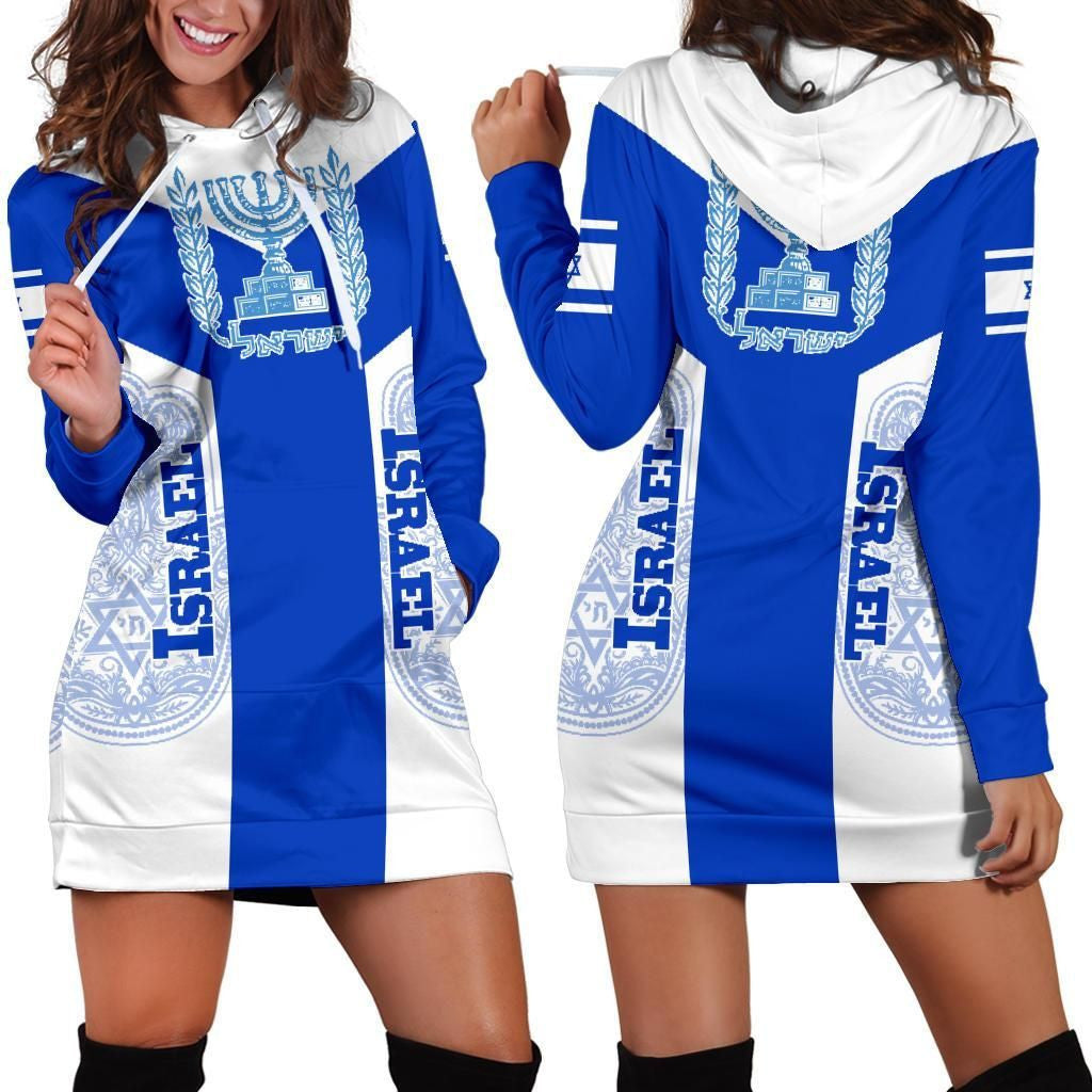 Israel Hoodie Dress Rising