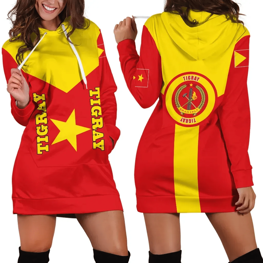 Tigray Hoodie Dress, Tigray Rising Coat Of Arms