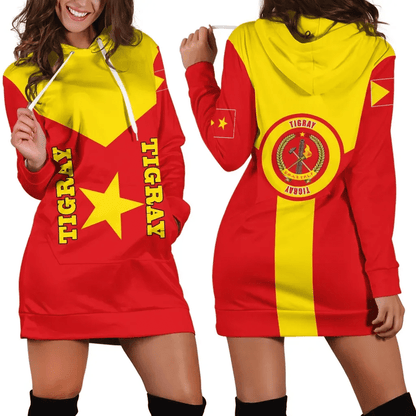 Tigray Hoodie Dress, Tigray Rising Coat Of Arms