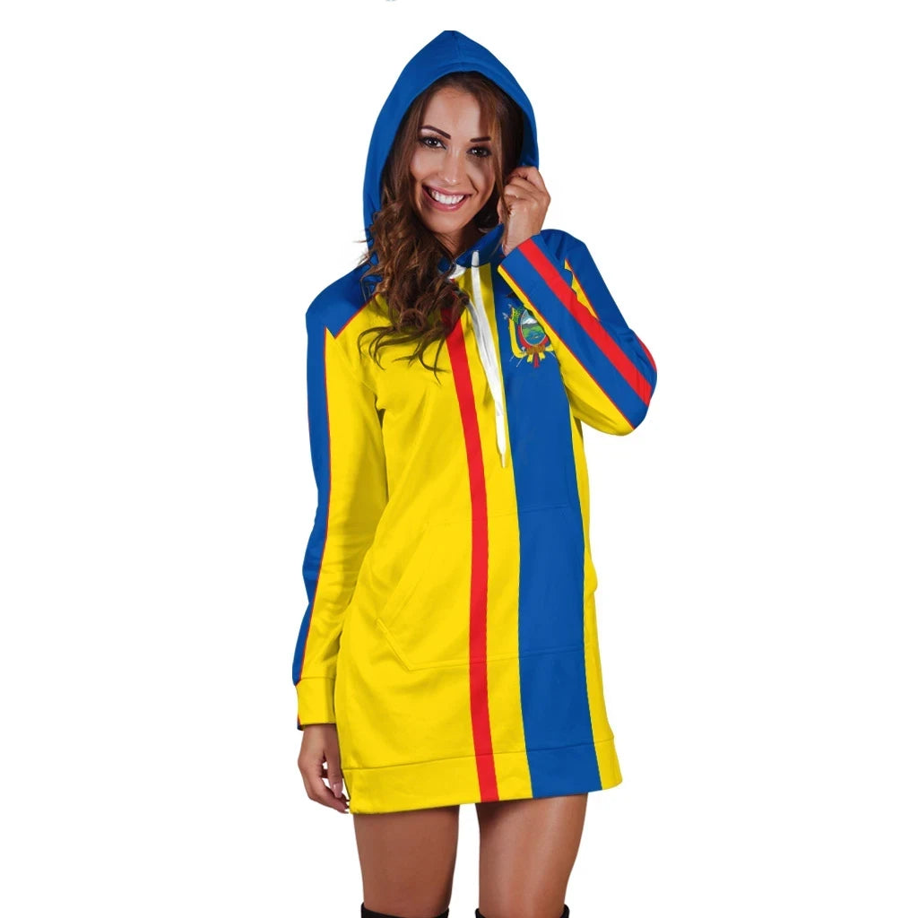 Ecuador Hoodie Dress National Home