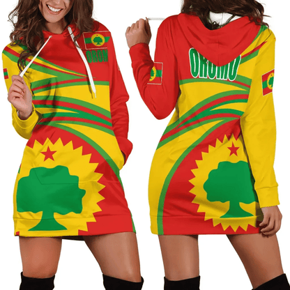 Oromo Hoodie Dress N Flag
