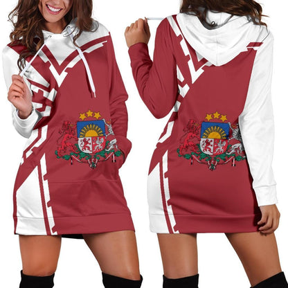 Latvia Hoodie Dress Premium Style Th5