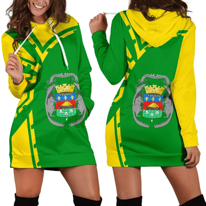 French Guyana Hoodie Dress Premium Style Th5