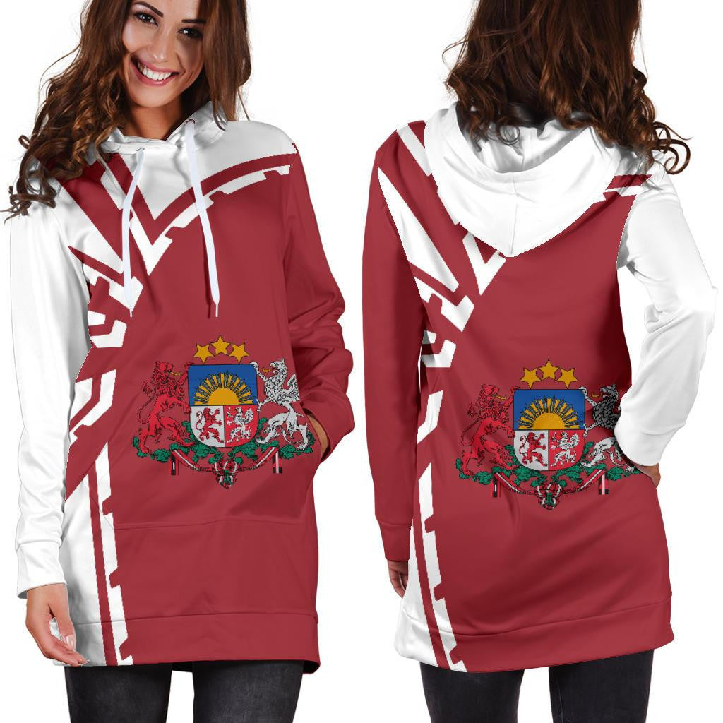 Latvia Hoodie Dress Premium Style Th5