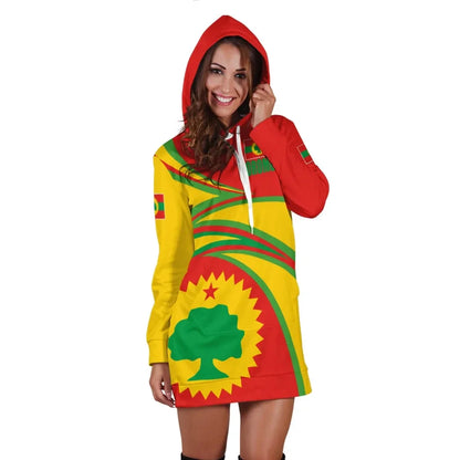 Oromo Hoodie Dress N Flag