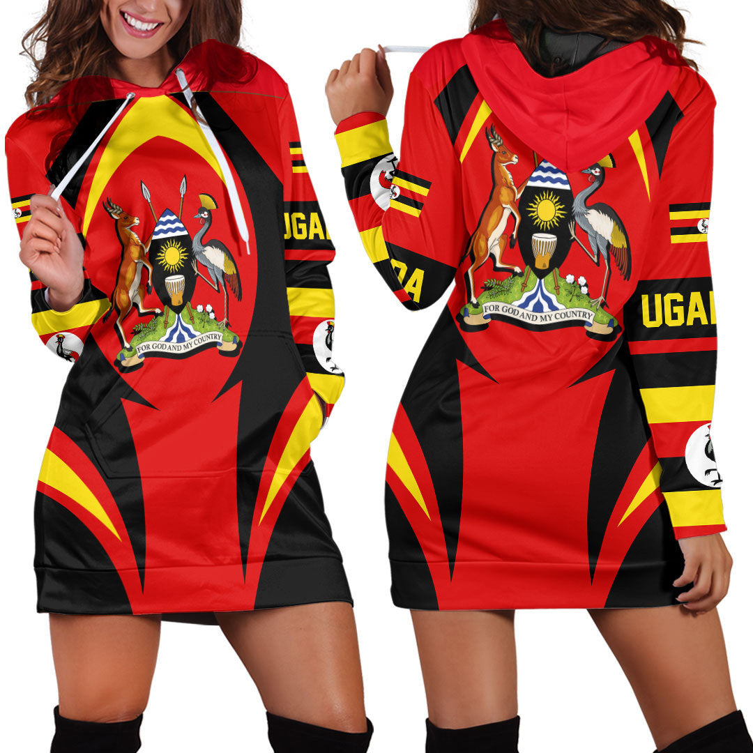 Clothing Uganda Action Flag Hoodie Dress
