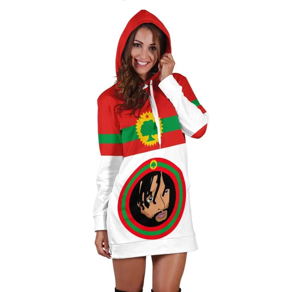 Oromo Hoodie Dress Jaal Marroo Dirribaa