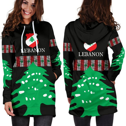 LebanonUnited Women's Hoodie Dress