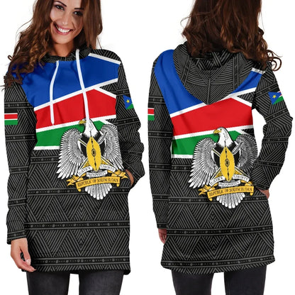 South Sudan Women's Hoodie Dress Flag Coat Of Arms TH4