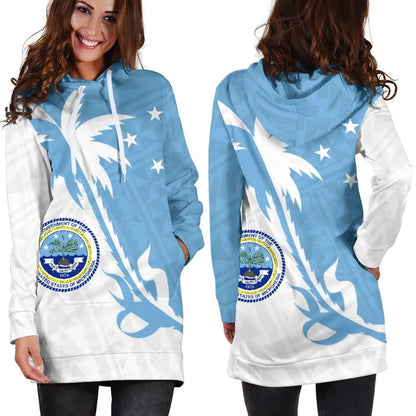 Federated States of Micronesia Coconut Tree Hoodie Dress K4