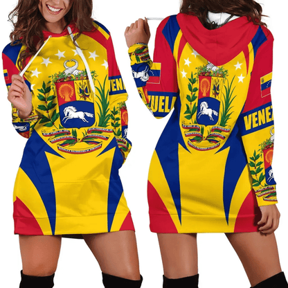 Venezuela Hoodie Dress Action Flag